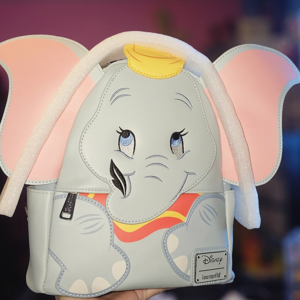 Brand New! Loungefly Disney Dumbo Figural Dumbo Mini Backpack💙 - Picture 1 of 7